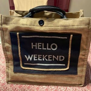 Hello weekend medium size tote (lightweight and spacious)